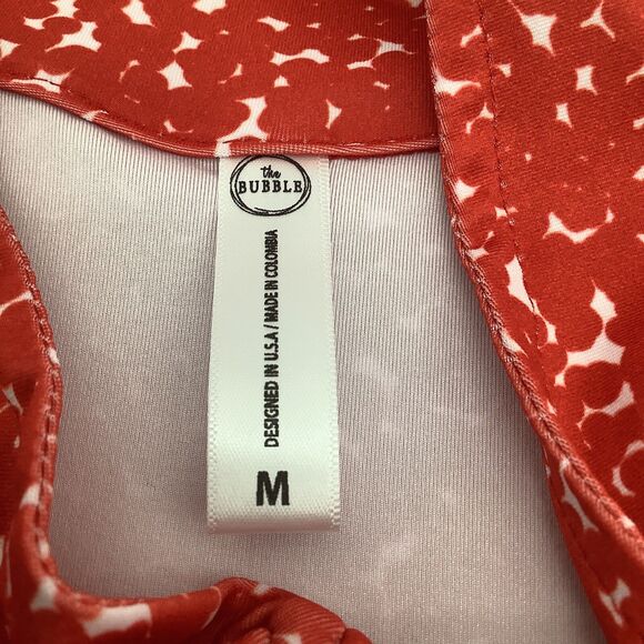 The Bubble Womens Hamilton Long Sleeve 1/2 Zip Top Red‎ Size Medium NWT - Picture 8 of 10